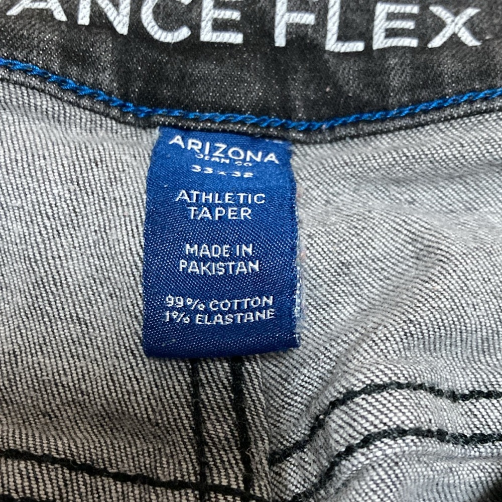 Arizona Black Jeans Advance Flex 360 Athletic Taper 33x32 - Picture 2 of 5